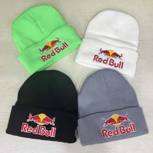 Gorro multicolor opcional Red Bull de punto para orina de invierno