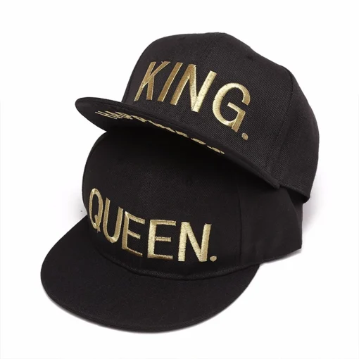 Gorros Hip-Hop unisex KING QUEEN