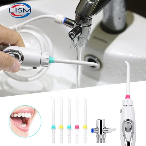 Grifo SPA dental Cepillo oral Irrigador de agua Hilo de agua Dientes Interruptor Irrigación Limpieza dientes Chorro Familia Agua Hilo dental