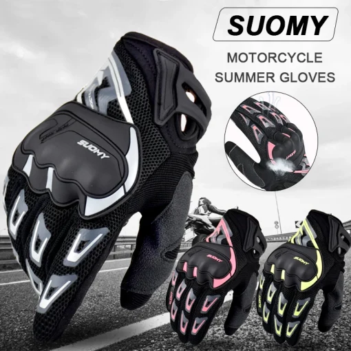 Guantes Suomy Moto de Verano Transpirables