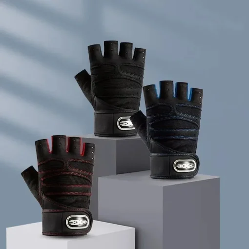 Guantes de ciclismo unisex transpirables de medio dedo