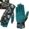 Guantes de jardinería de cuero transpirables