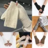 Guantes de lana para mujer, invierno, suaves y cálidos