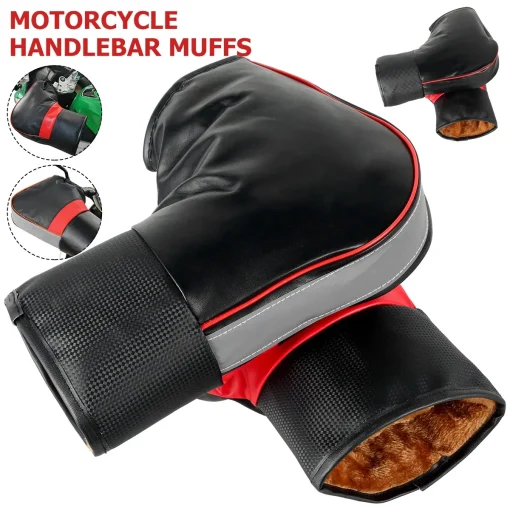 Guantes de manillar para moto invierno