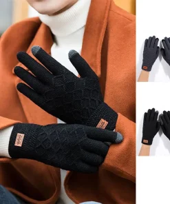 Guantes de montar de pantalla táctil de terciopelo