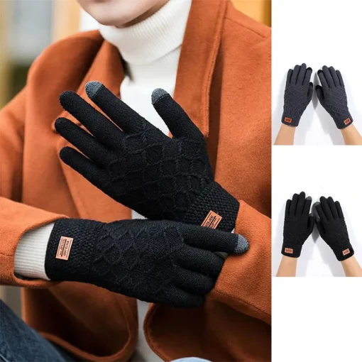 Guantes de montar de pantalla táctil de terciopelo