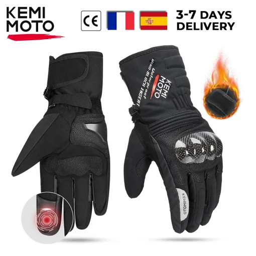 Guantes de moto KEMIMOTO CE de invierno