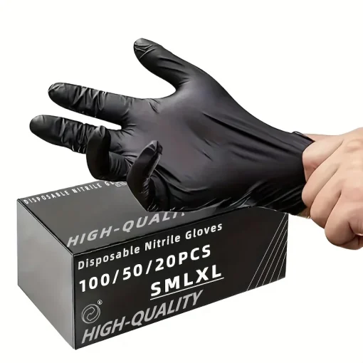 Guantes de nitrilo negro 1005020 uds