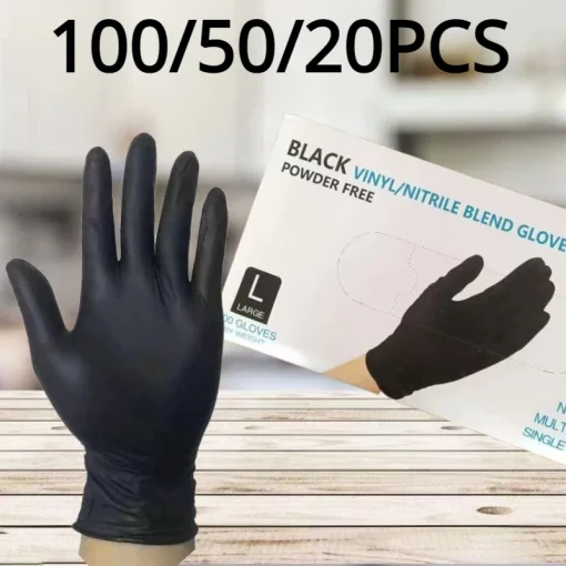 Guantes nitrilo negro 2050100 PCS