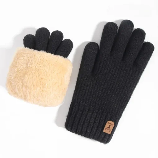 Guantes térmicos de lana gruesos de invierno