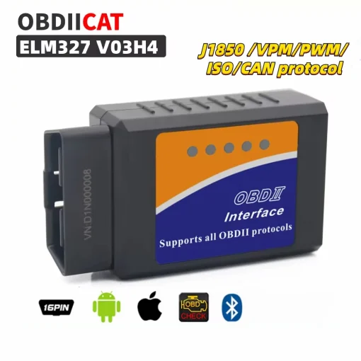 Herramienta de Diagnóstico OBD2 para Automóviles ELM327 V2.1 BTWifi [Nombre 50 caracteres]