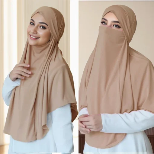 Hijab turco instantáneo de jersey modal