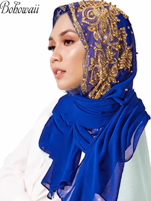 Hijabs de gasa musulmanes Turbante de pañuelo