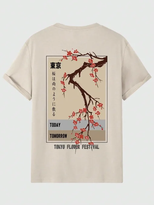 Hoy Mañana Festival Flores Tokio Camisetas Hombre