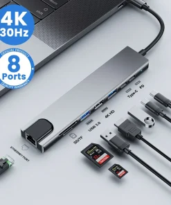 Hub tipo C USB C divisor Thunderbolt 3