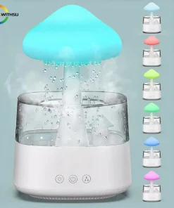 Humidificador nube lluvia LED