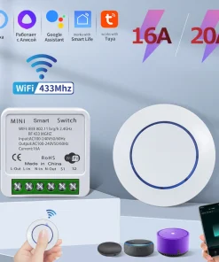 Interruptor Inteligente WiFi Tuya 16A