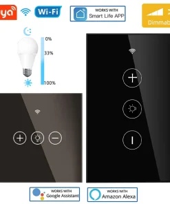 Interruptor de luz Wifi inteligente Tuya UE EE. UU.