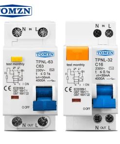 Interruptor diferencial con protección de fugas MCB RCBO 230V 1P+N