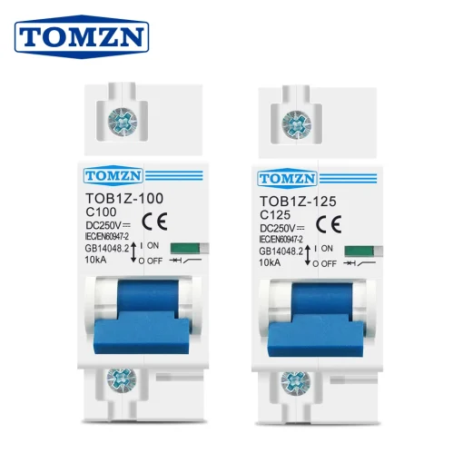 Interruptor magnetotérmico DC 1P 80A 100A 125A 250V PV