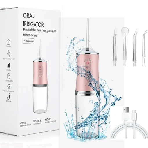 Irrigador dental portátil por USB, 200 ml