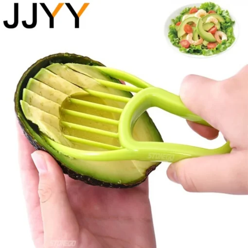 JJYY 3 en 1 Aguacate Cortador Hueso Mantequilla Frutas Pelador