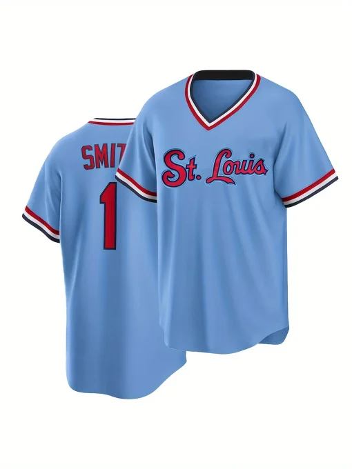 Jersey de béisbol de rayas de hombre