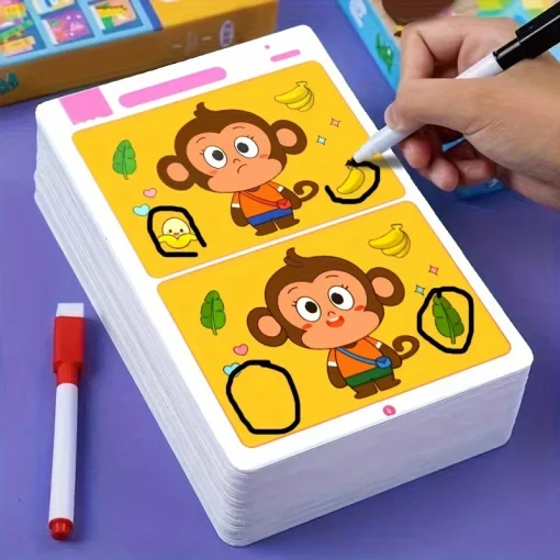 Juego Educativo de Errores Papel Borrable Reutilizable