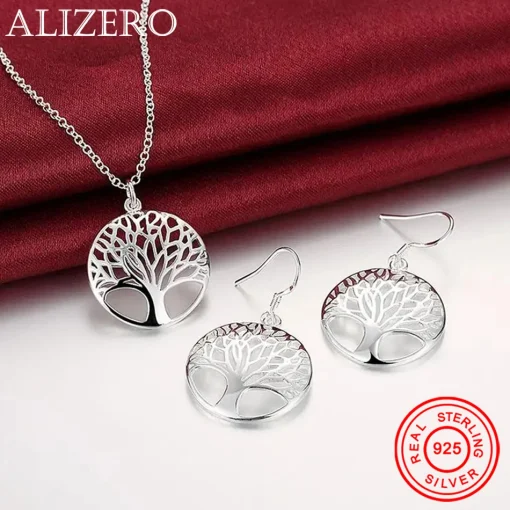 Juego de Collares y Aretes de Plata Esterlina 925