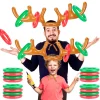 Juego de aro inflable con astas de reno para Navidad