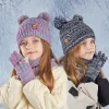 Juego de gorro, bufanda y guantes de invierno para niños