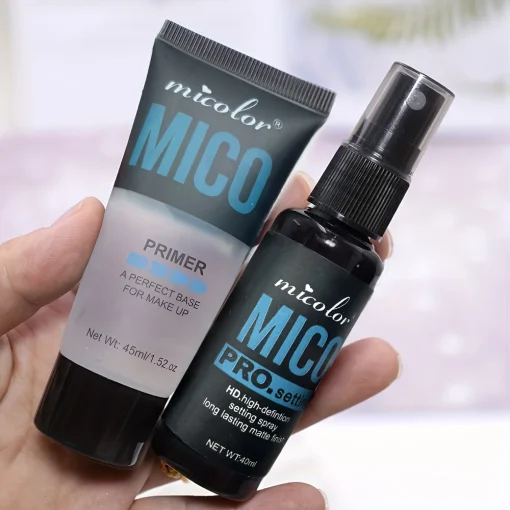 Juego de maquillaje con primer + spray fijador