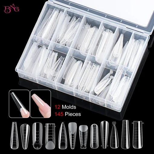 Juego de moldes de uñas de doble forma BNG 98145 ud.