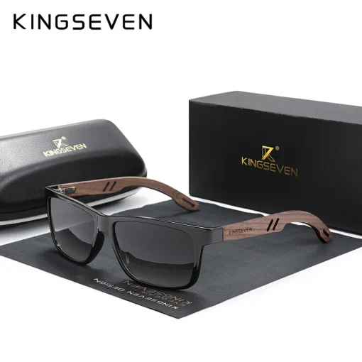 KINGSEVEN gafas de sol de madera polarizadas