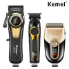 Kemei Kit profesional de cortapelos eléctrico recargable