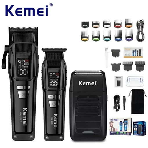 Kit Cortapelos Eléctrico Profesional Kemei