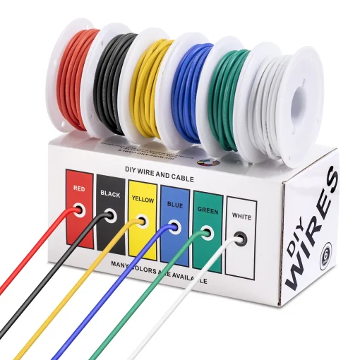 Kit de cable de silicona flexible de cobre estañado