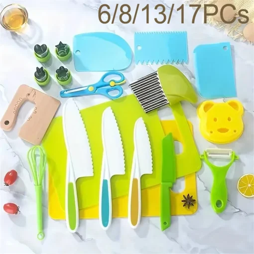 Kit de cortadores de cocina para niños