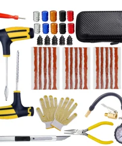 Kit de reparación de neumáticos de coche, tapón antipinchazos