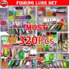 Kit de señuelos de pesca Cebo blandoduro Gear Layer Minnow