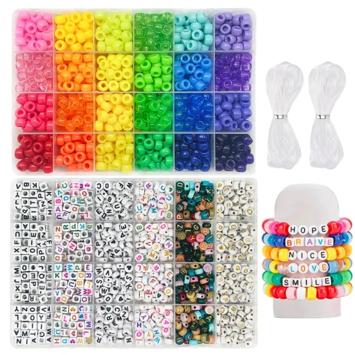 Kit para hacer pulseras de la amistad con cuentas Pony