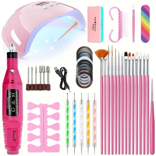 Kit profesional de herramientas para uñas YIKOOLIN UV LED Lamp