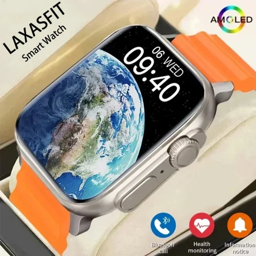 LAXASFIT 2024 Nuevo reloj inteligente para hombres y mujeres