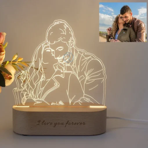 Lámpara 3D con foto personalizada