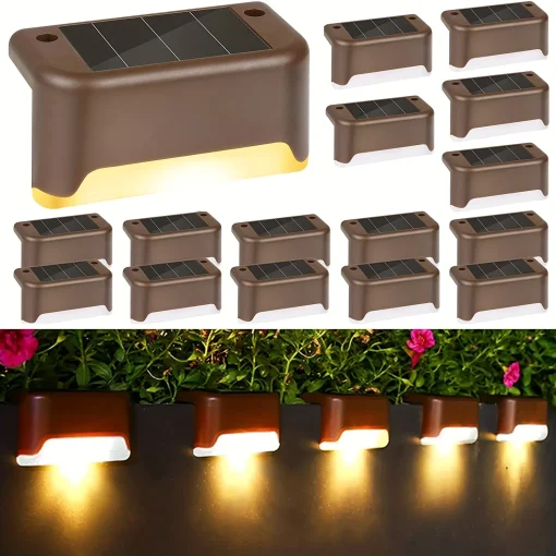 Lámpara 4 LED Solar para Escaleras Exterior