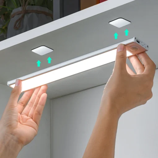 Lámpara LED USB inalámbrica con sensor de movimiento para armario