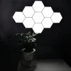 Lámpara LED hexagonal, luz blanca neutra