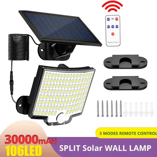 Lámpara Solar Exterior 106 LED