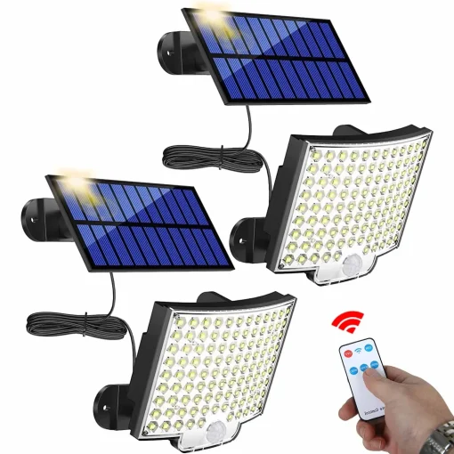 Lámpara Solar Exterior 3 Modos 106 LED