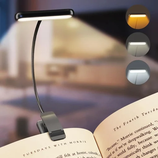 Lámpara de libro 14LED recargable USB